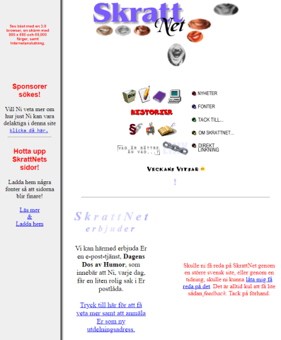 SkrattNet, oktober 1996