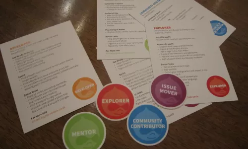 Stickers for those helping out